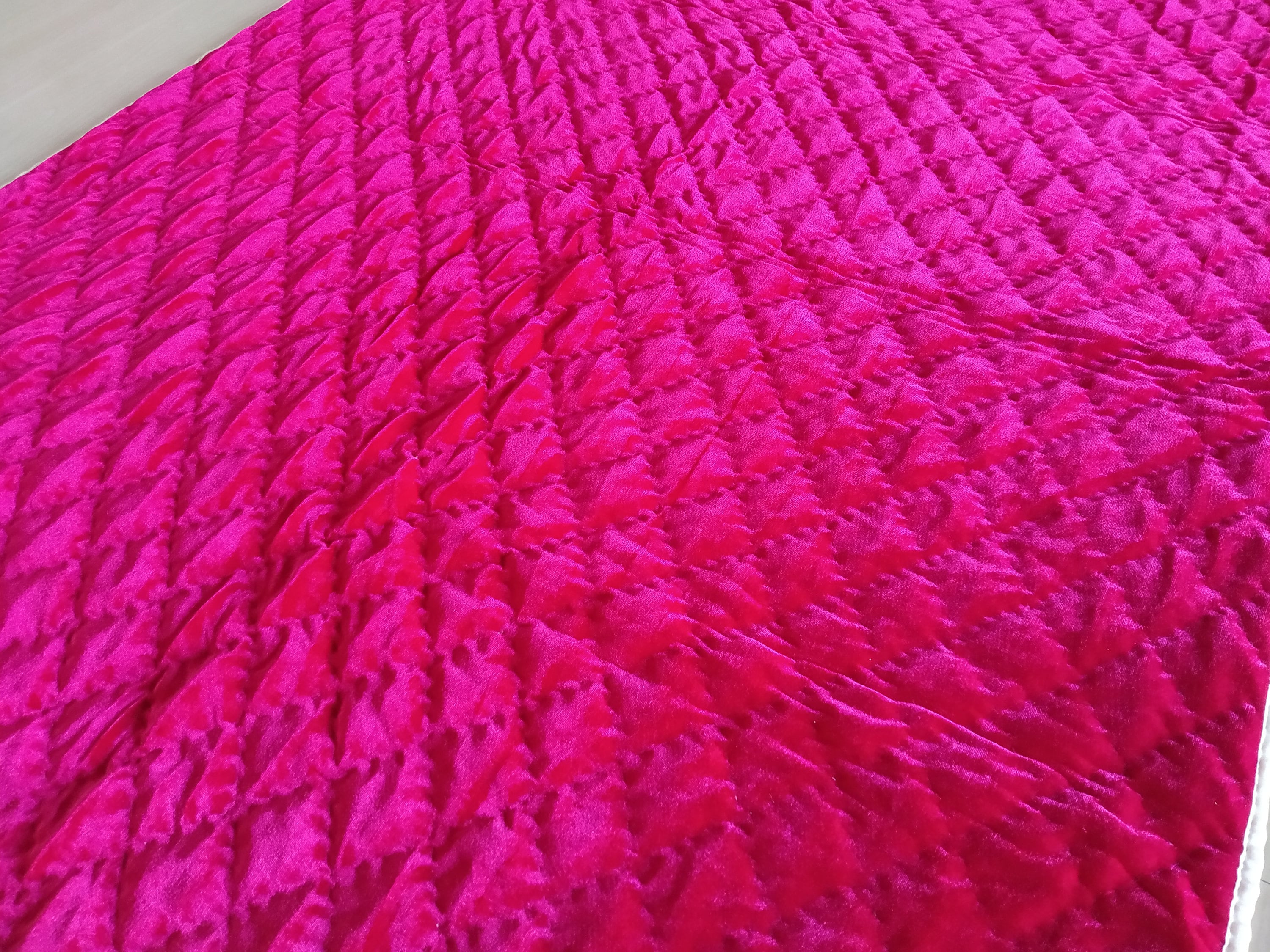 Fuchsia Velvet Quilt