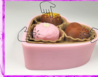 Chocolate Crush Clicker Fidget Spielzeug: 3D gedrucktes Dessert Geschenk