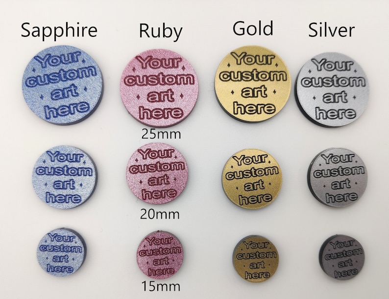 Custom Board Game Counters: Laser Cut Acrylic TCG Tokens - Etsy