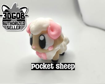 Modelo articulado de oveja para inquietarse – Oveja flexible impresa en 3D – Animal de bolsillo – Mascota de escritorio sensorial