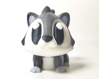 Articulated Grey Squirrel Fidget Model – Flexible Pocket Animal