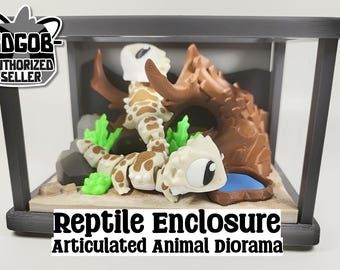 Diorama di drago barbuto stampato in 3D: giocattolo articolato