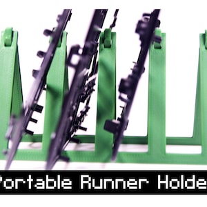 Organizador portátil y plegable para maquetas de corredores, para maquetas y guías, almacenamiento en paquete plano para constructores aficionados. Disponible en colores personalizados.