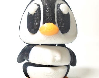 Articulated Penguin Fidget Model – Flexible Pocket Animal