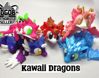 Dragon Articulé Avec Imprimé Sakura - Jouet Anti-Stress, Déco 3D Unique Pour Salon Ou Chambre - 10