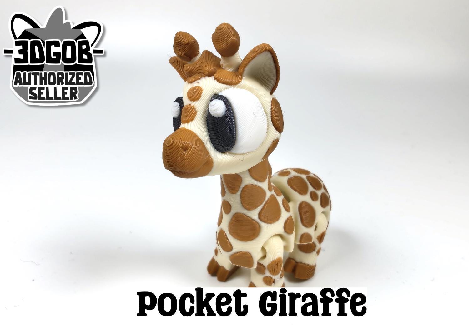 Articulated Giraffe Fidget Model – Flexible 3D Printed Giraffe Pocket ...