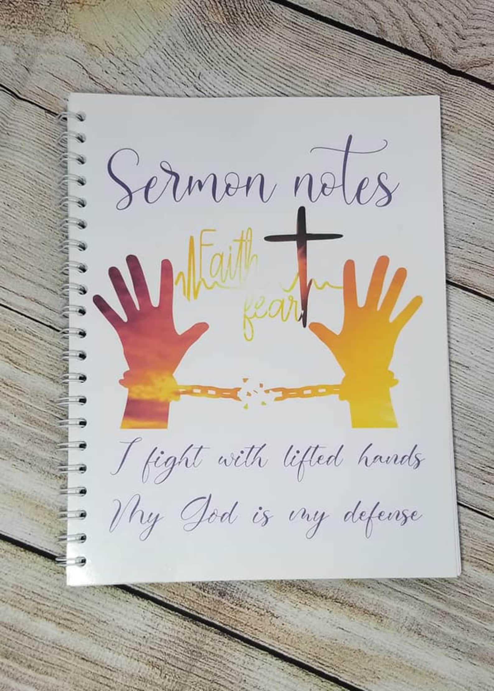 Sermon notebook sermon journal Christian journal notebook Etsy