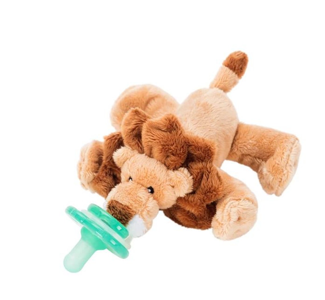 LION Pacifier Holder with Removable Pacifier Gender Neutral Etsy