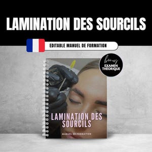 French Brow Lamination Wax & Tint Training Manual, Editable Eyebrow Training PDF,Brow Theory Exam, Consent Forms,Instant Download,Brow Guide