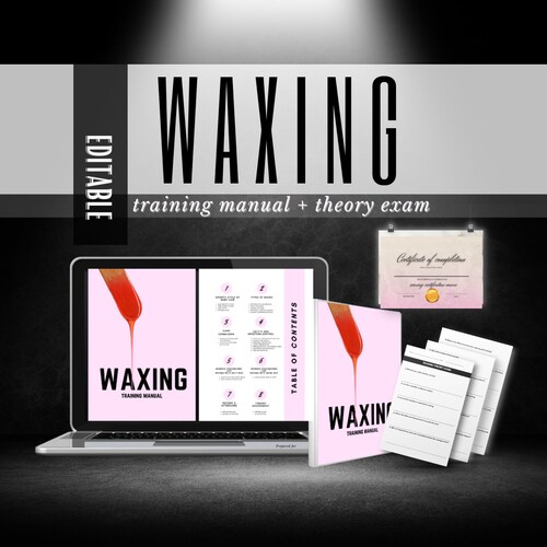 Waxing Training Manualhard Wax Soft Wax Hair Removal Etsy