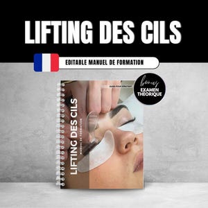 French Lash Lift and Tint Training Manual, Editable Lash Guide, Eyelash Lift, Lash Lift Ebook, Theory Exam
