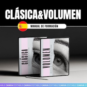 Spanish Classic and Volume Lash Training Manual for Students,Tutors,Classic Lash Extension Theory Exam,Editable Guide,Instant Download