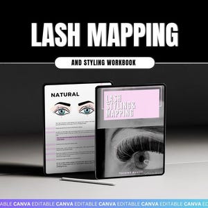 Caderno de Treinamento de Mapeamento e Modelagem de Cílios – Mapas de Cílios Editáveis, Folhas de Prática, Formulário de Mapeamento e Modelagem – Manual de Treinamento para Impressão