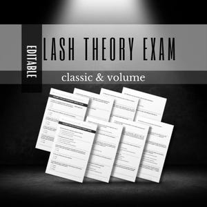 Classic & Volume Wimpernverlängerung Schülerexamen zur Zertifizierung. Theoretische Prüfung. Wimpern Test. Ausbildung
