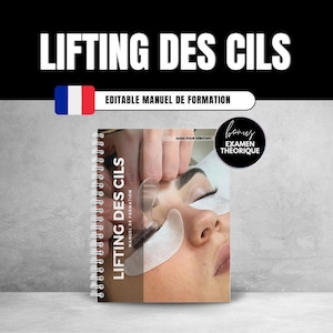 French Lash Lift and Tint Editable Training Manual. Eyelash Guide for Trainers, Students.Theory Exam. Printable Ebook.French Beauty Course