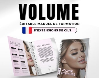 French Volume Hybride Lash Training Manual.Editable Template.Certificate Template.Printable Ebook.Lash Guide for Students,Tutors.Learn.Teach