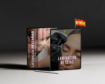 Spanish Brow Lamination Training Manual, Lash Lift Tint & Wax Guide, Editable Course,Lash Training Manual, Brow Wax Tint,Lash and Brow eBook
