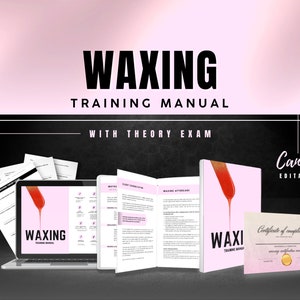 Waxing Training Manual,Hard Wax, Soft Wax, Hair Removal, Theory Exam,Test,Teach,Learn,Download