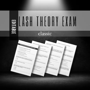 Klassische Wimpernverlängerung Schülerexamen zur Zertifizierung. Theoretische Prüfung. Wimpernprobe, Training