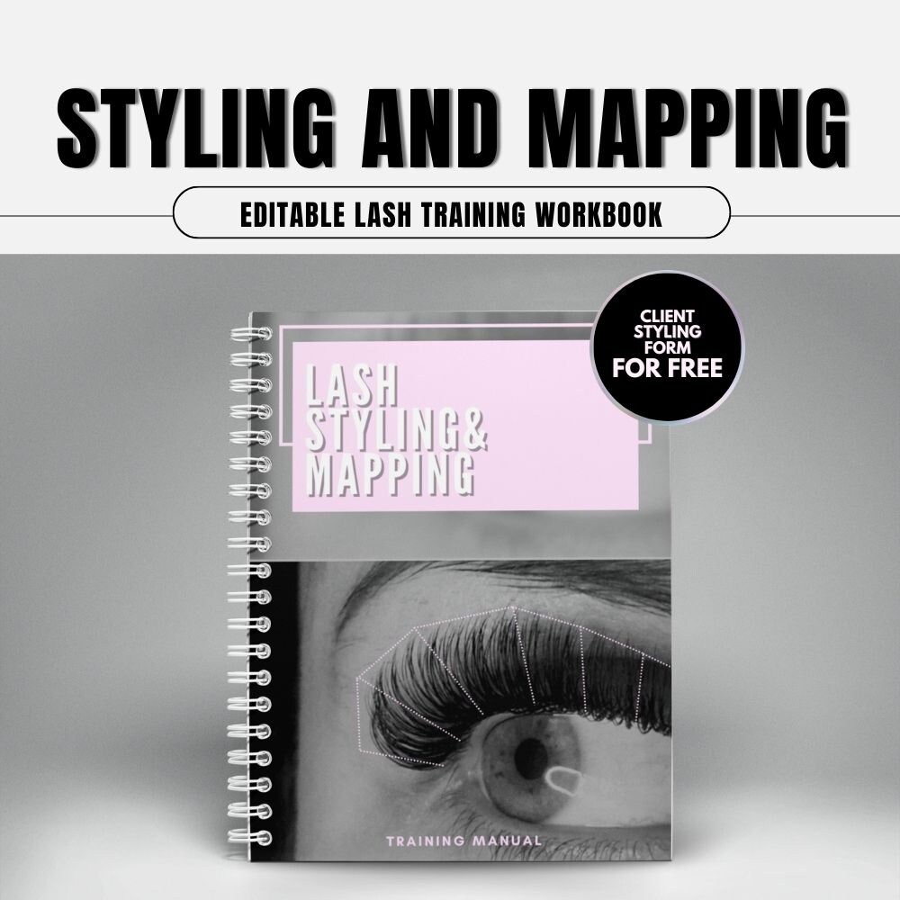 Lash Styling and Mapping Training Workbook.lash Maps.practice Sheets ...