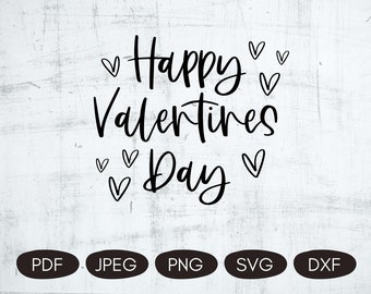 Happy Valentines Day SVG, Valentines Sublimation Design, Valentines PNG Files, Valentines Cutting Files, Valentines Digital Download