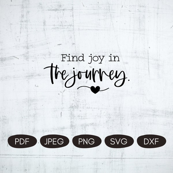 Find Joy In The Journey PNG, Digital Inspirational Quotes, Inspirational Sublimation Designs, Positive SVG Quotes, Sublimation Quotes