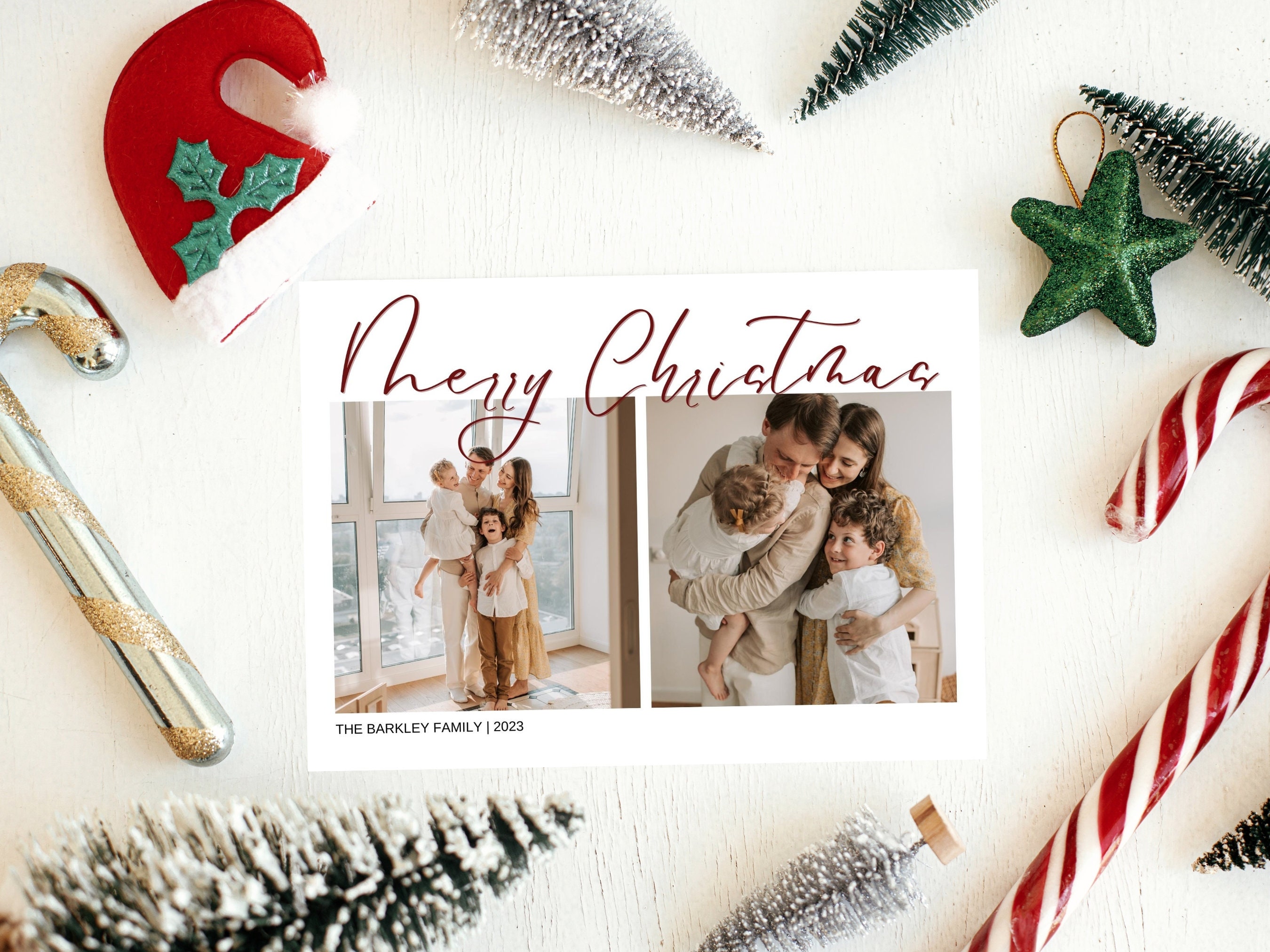 DIY Christmas Photo Card Template Printable Christian Christmas Card