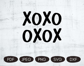 XOXO SVG, Valentines Day Cut File, Hugs And Kisses SVG, Valentine Shirt Svg, Valentines Day Sublimation, Png For Valentine, Digital Cut File