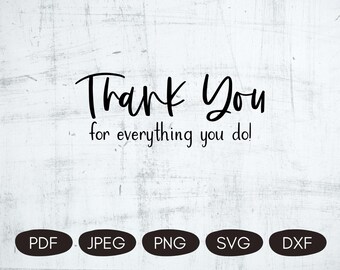 Thank You SVG, DIY Thank You Card, Thank You Digital Download, Postal Carrier SVG, Thank You Printable, Delivery Driver Card, Usps Thank You