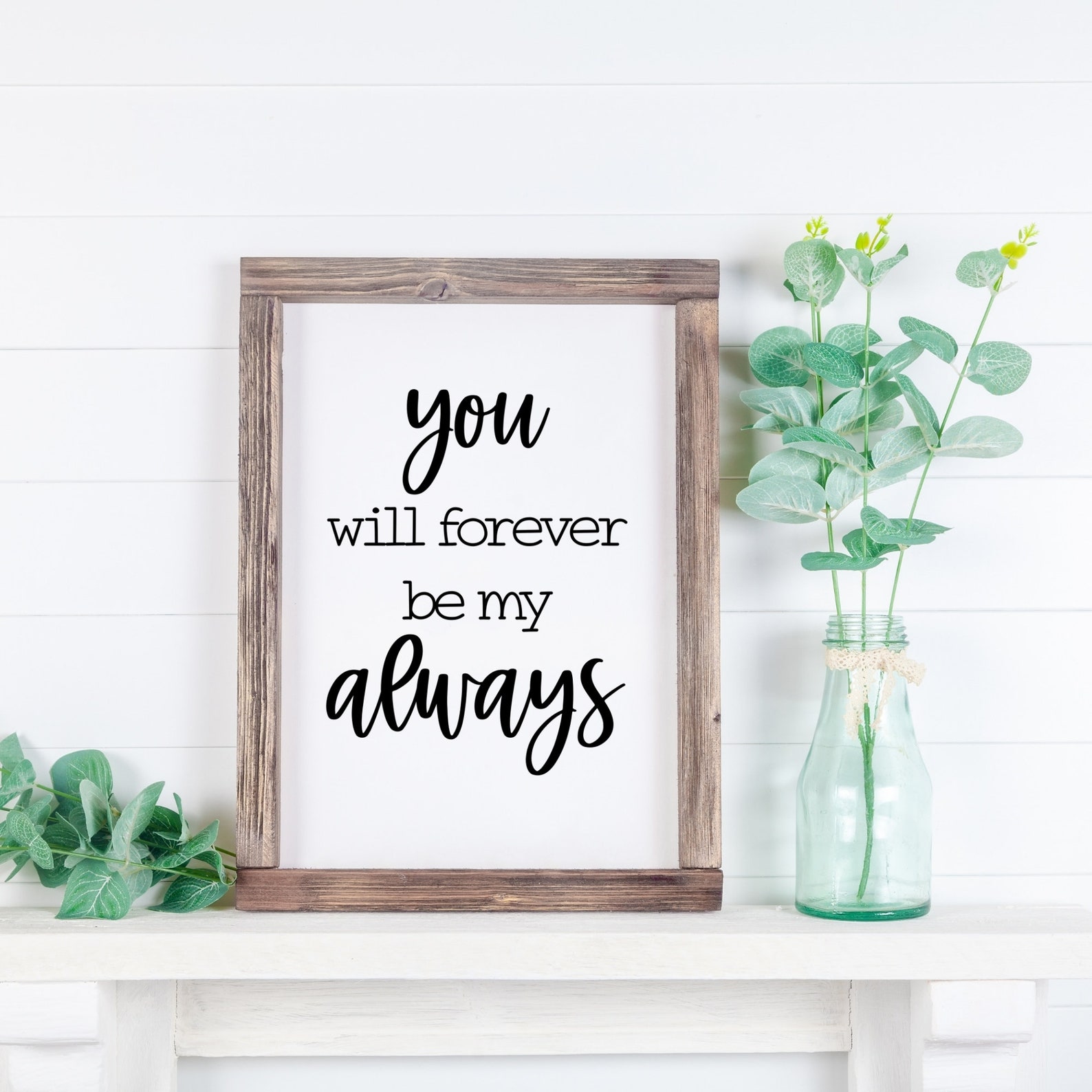You Will Forever Be My Always SVG Bedroom Quotes SVG Bedroom Etsy