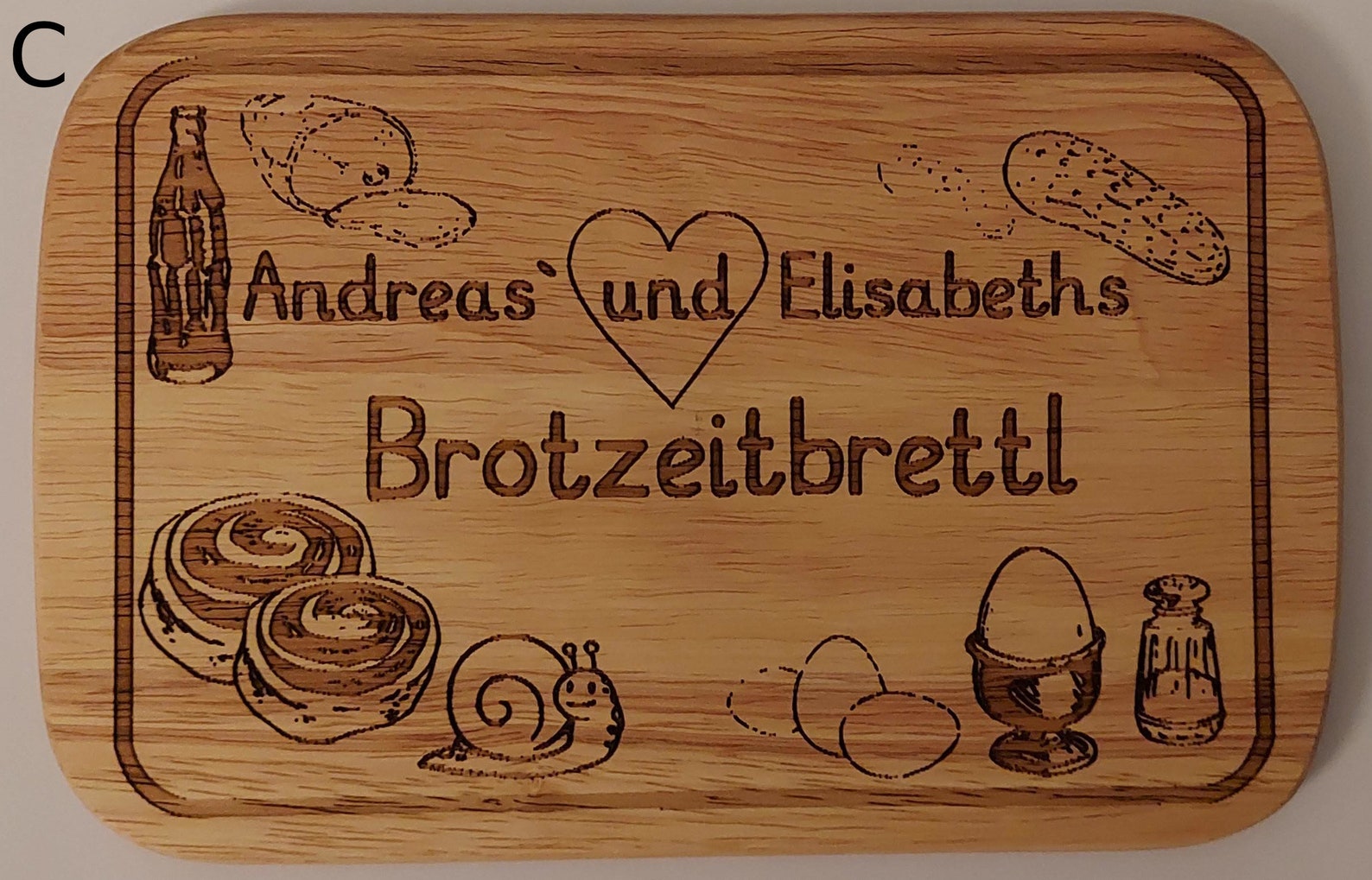 Personalisiertes Brotzeitbrett Etsy.de