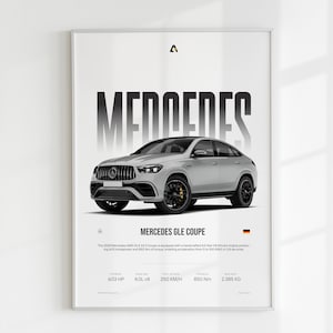 Mercedes-Benz GLE63 AMG | Luxury Sports Car Wall Art | German Car | Mercedes Wall Art | Room Decor | German Sports Car | Digital Download