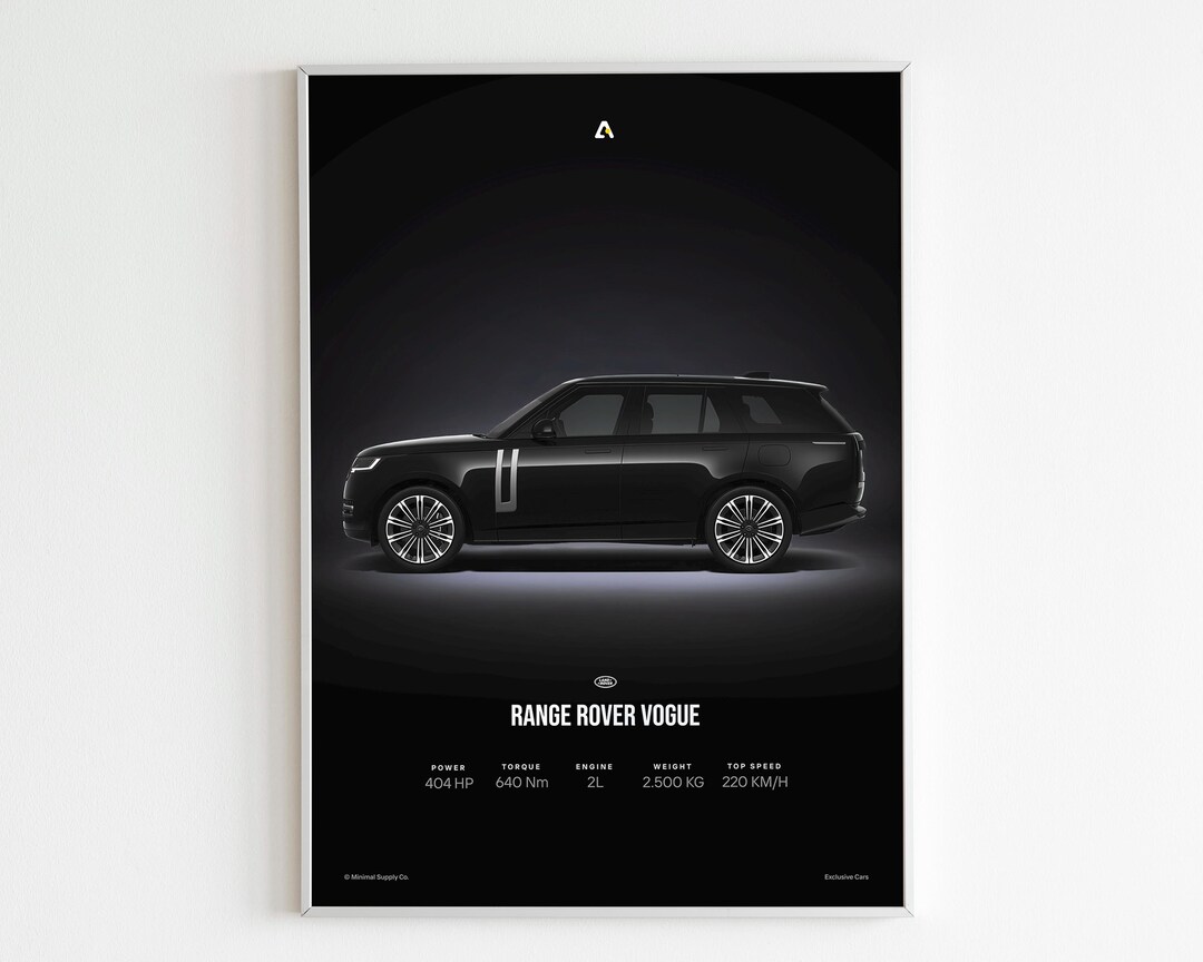 Range Rover Collection Poster Range Rover Vogue Poster | Luxury SUV Wall Art | Car Enthusiast Gift ...