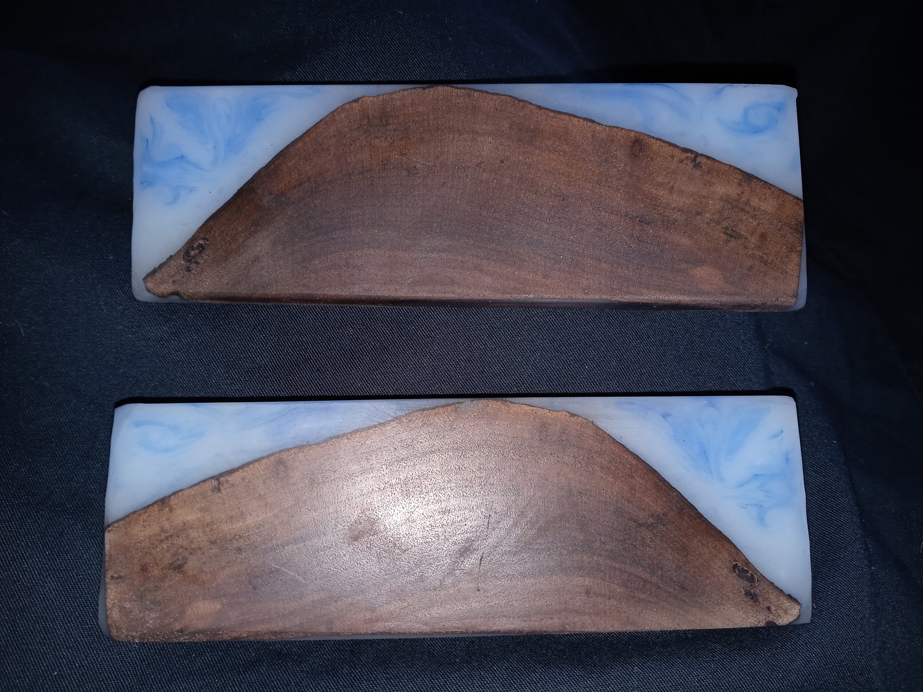 Wood/epoxy knife scales Etsy