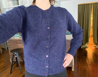 navy wool cardigan ladies