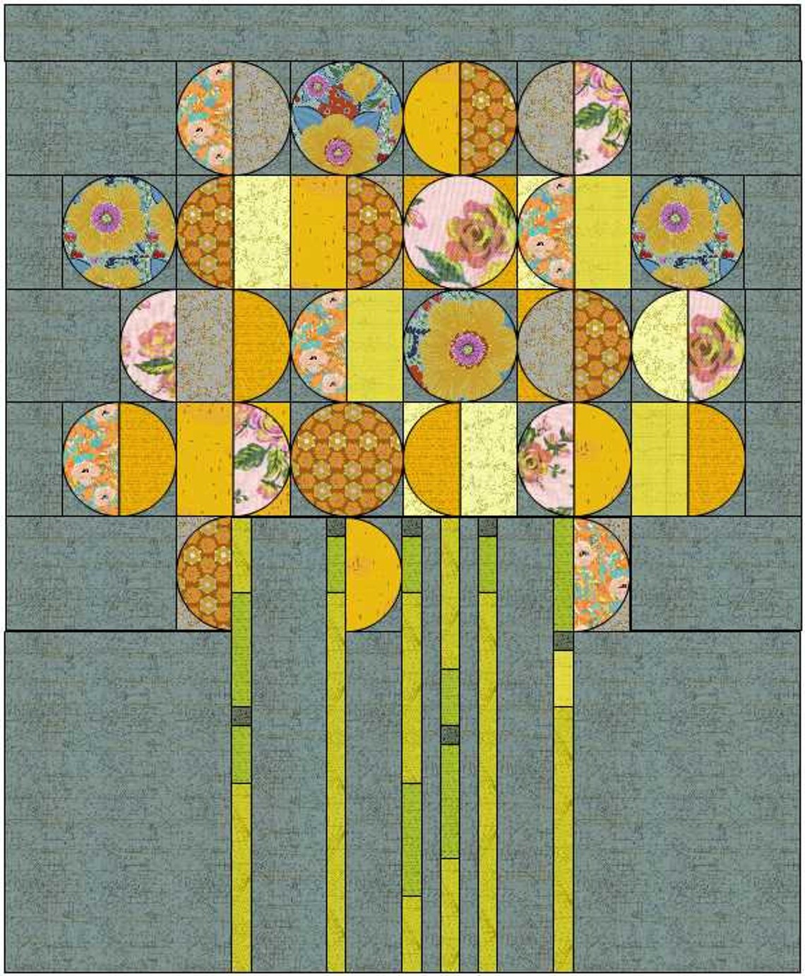 Towards the Sun Quilt Kit in Gold Etsy