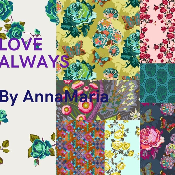 Love Always Half yard bundle di Anna Maria Horner, Freespirit