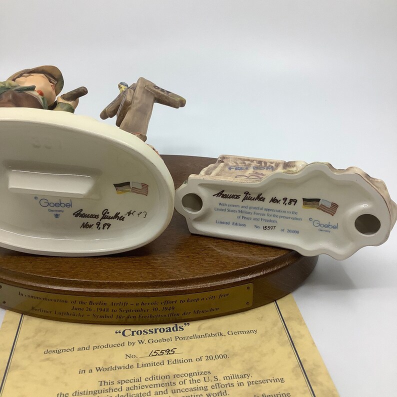 Crossroads Berlin Wall Lmt. Edition Porcelain Hummel Etsy