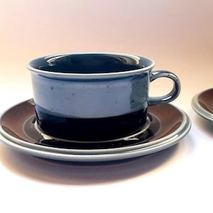 Arabia Finland MERI Teacup & Saucer from the 1970s Design Ulla Procopé Vintage Ceramics Price for 1 Cup and 1 Saucer