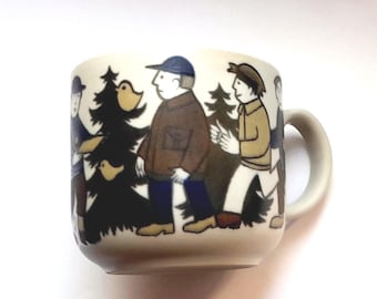 Vintage Arabia Finland Mug RITARI JOGGING Design by Raija Uosikkinen
