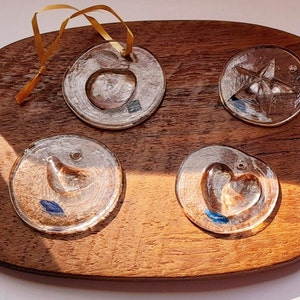 NUUTAJARVI Finland Decorative GLASS ORNAMENTS Finnish Vintage Glass Design Kerttu Nurminen Collection No 2 Price for 1 Piece
