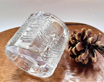 Iittala KUUSI Spruce Candleholder - Jorma Vennola Finnish Glass Votive