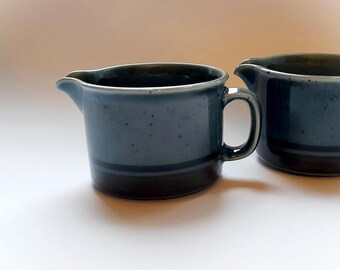 Vintage Arabia Finland MERI Creamer: Ulla Procopé Turquoise Stoneware Jug