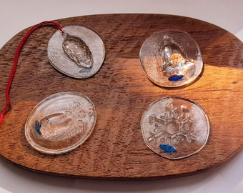 Vintage Nuutajarvi Finnish Glass Ornament: Kerttu Nurminen Design