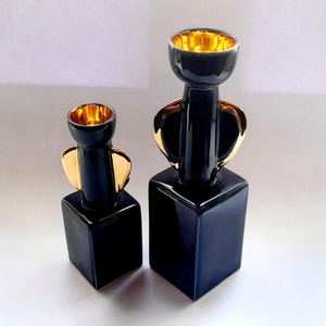 Pair of 2 Arabia Finland Numbered EXCLUSIVE CANDLE HOLDERS