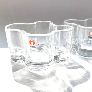 Iittala ALVAR AALTO SAVOY Bowl Clear Glass Height 55 mm Made in Finland Price for 1 Bowl