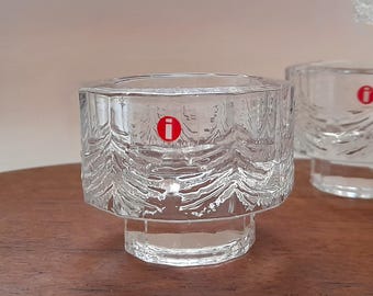 Iittala KUUSI Spruce Candleholder - Jorma Vennola Finnish Glass Votive
