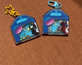 CUSTOM fursona shaker keychain