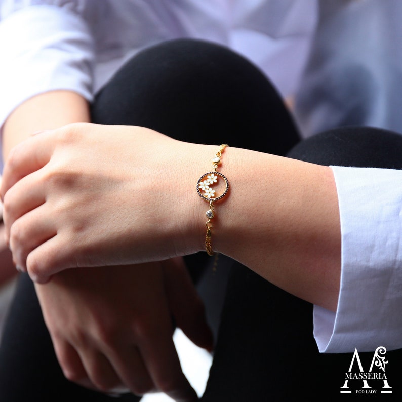 Gifts for Mom Personalized Double Zodiac Stone Silver Bracelet Gift for Her Minimalist Double Zodiac Stone Bracelet Valentine Gift