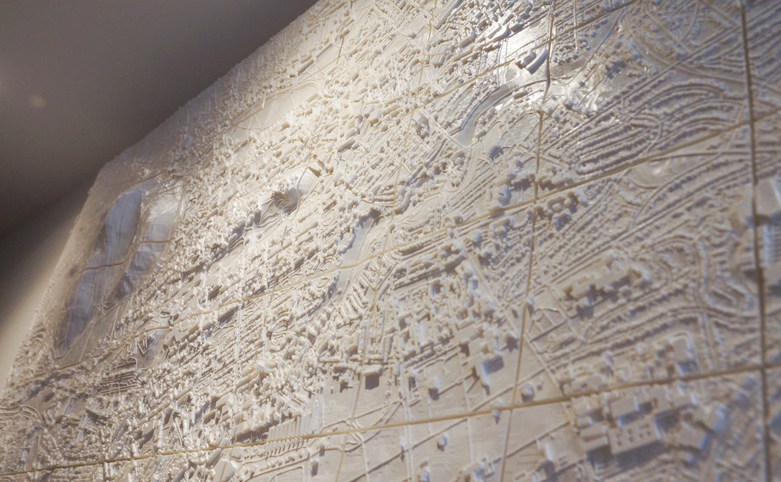 3D Map Wall Art Wall Décor 3D printed City Map Customize Etsy